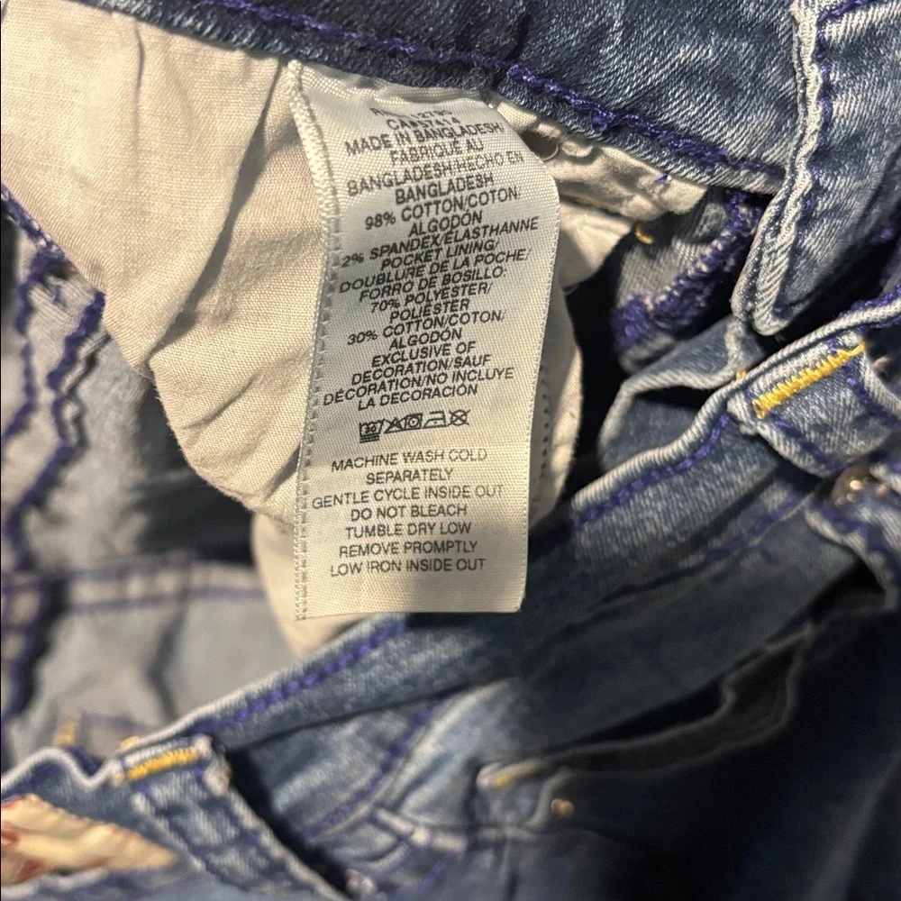 True Religion Size 33 Men’s RICKY STRAIGHT JEAN Blue Denim Jeans